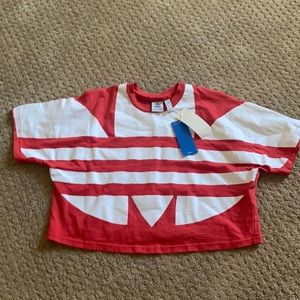 Adidas large logo tee